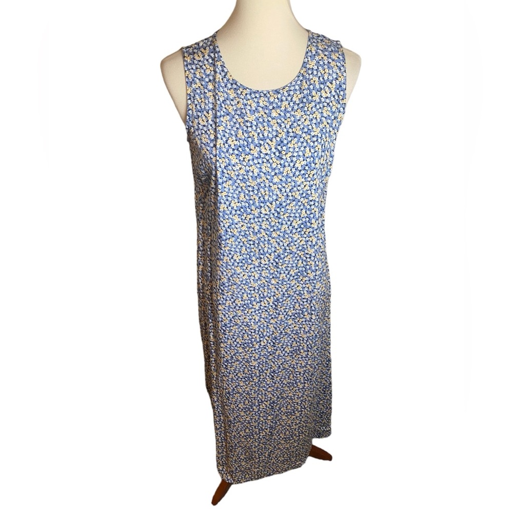 Vintage 90s Floral Sleeveless Maxi Dress